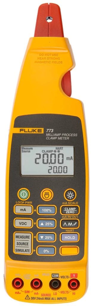Fluke 773. Pinza amperimétrica de Procesos