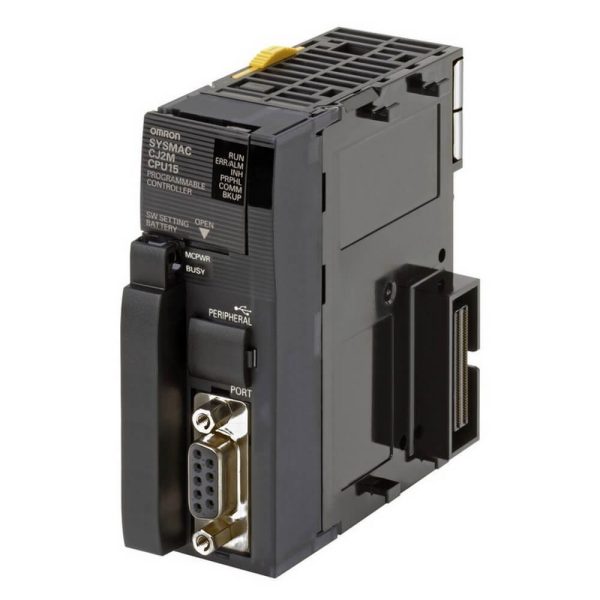 Imagen representativa de la serie CJ2M-CPU1x. La referencia suministrada es la indicada en la ficha.