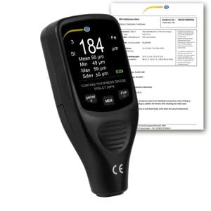 Espesímetro PCE-CT 26FN-ICA incl. certificado de calibración ISO