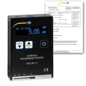 Rugosímetro PCE-RT 11-ICA incl. certificado de calibración ISO