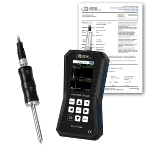 Vibrómetro PCE-VT 3900S-ICA incl. certificado de calibración ISO