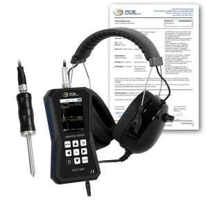 Medidor de vibración PCE-VT 3950S-ICA incl. certificado de calibración ISO